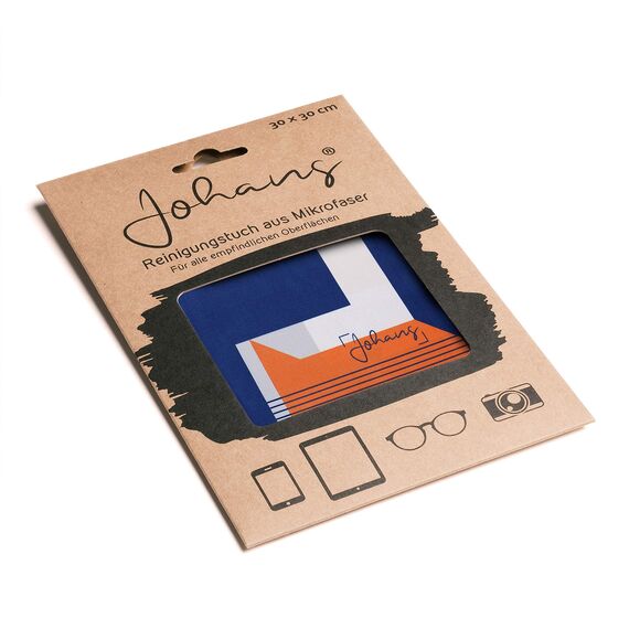 Johans® XXL Mikrofasertuch zur Reinigung von Smartphone, Tablet, Brille, Display, Kamera | Displaytuch, Brillenputztuch, Reinigungstuch | Optikerqualität in 30x30cm (Stages)