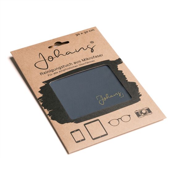 Johans® XXL Mikrofasertuch zur Reinigung von Smartphone, Tablet, Brille, Display, Kamera | Displaytuch, Brillenputztuch, Reinigungstuch | Optikerqualität in 30x30cm (Oliv)