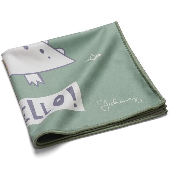 Johans® XXL Mikrofasertuch zur Reinigung von Smartphone, Tablet, Brille, Display, Kamera | Displaytuch, Brillenputztuch, Reinigungstuch | Optikerqualität in 30x30cm (Dino)