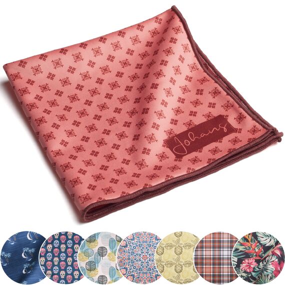 Johans® XXL Mikrofasertuch | Optikerqualität 30x30cm zur Reinigung von Brille, Smartphone, Tablet, Kamera | Brillenputztuch, Displaytuch (Oriental)