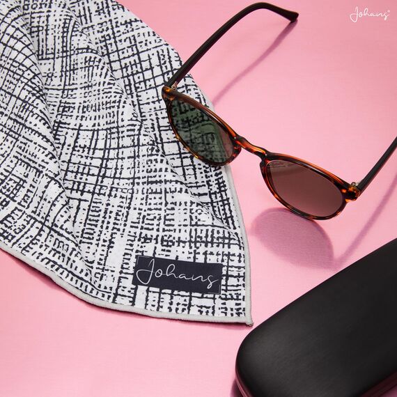 Johans® XXL Mikrofasertuch | Optikerqualität 30x30cm zur Reinigung von Brille, Smartphone, Tablet, Kamera | Brillenputztuch, Displaytuch (Aaron)