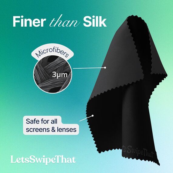 LetsSwipeThat® Tastaturschutz MacBook Pro M4 Zubehör - 1 Mikrofasertuch für 14 Zoll MacBook - Zubehör Must-Have für Streifenfreie Reinigung