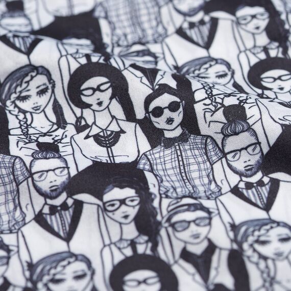 Johans® XXL Mikrofasertuch zur Reinigung von Smartphone, Tablet, Brille, Display, Kamera | Displaytuch, Brillenputztuch, Reinigungstuch | Optikerqualität in 30x30cm (Crowd)