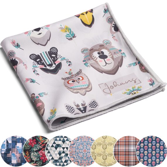 Johans® XXL Mikrofasertuch zur Reinigung von Smartphone, Tablet, Brille, Display, Kamera | Displaytuch, Brillenputztuch, Reinigungstuch | Optikerqualität in 30x30cm (Little Friends)