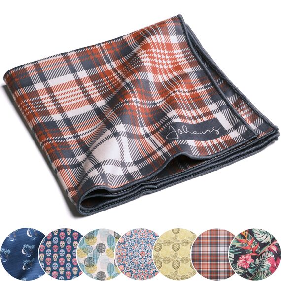 Johans® XXL Mikrofasertuch | Optikerqualität 30x30cm zur Reinigung von Brille, Smartphone, Tablet, Kamera | Brillenputztuch, Displaytuch (Henry)