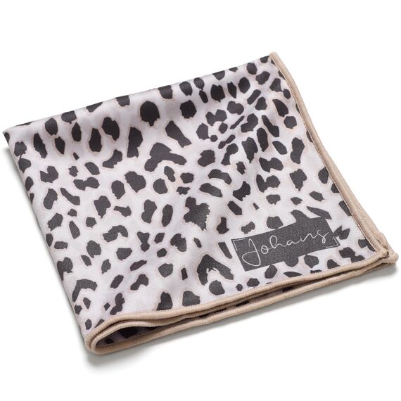 Johans® XXL Mikrofasertuch zur Reinigung von Smartphone, Tablet, Brille, Display, Kamera | Displaytuch, Brillenputztuch, Reinigungstuch | Optikerqualität in 30x30cm (Leo Grey)