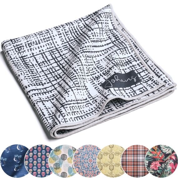 Johans® XXL Mikrofasertuch | Optikerqualität 30x30cm zur Reinigung von Brille, Smartphone, Tablet, Kamera | Brillenputztuch, Displaytuch (Aaron)