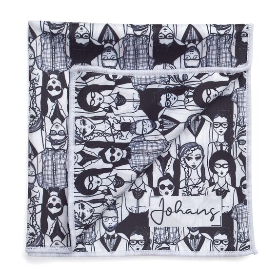 Johans® XXL Mikrofasertuch zur Reinigung von Smartphone, Tablet, Brille, Display, Kamera | Displaytuch, Brillenputztuch, Reinigungstuch | Optikerqualität in 30x30cm (Crowd)