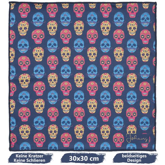 Johans® XXL Mikrofasertuch | Optikerqualität 30x30cm zur Reinigung von Brille, Smartphone, Tablet, Kamera | Brillenputztuch, Displaytuch, Poliertuch