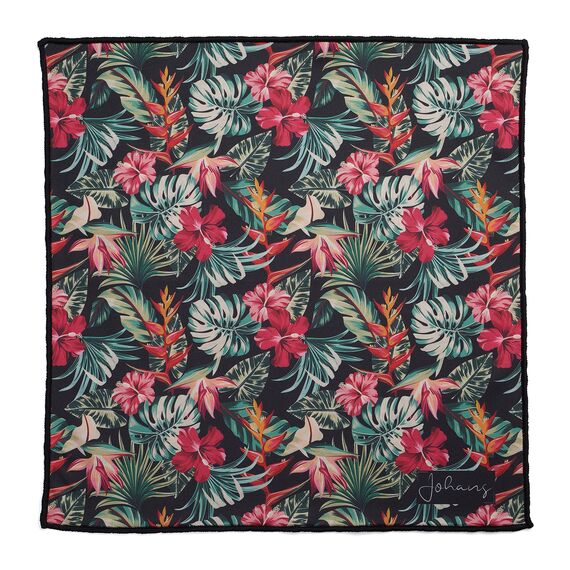 Johans® XXL Mikrofasertuch zur Reinigung von Smartphone, Tablet, Brille, Display, Kamera | Displaytuch, Brillenputztuch, Reinigungstuch | Optikerqualität in 30x30cm (Dark Tropical)