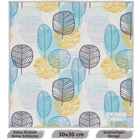 Johans® XXL Mikrofasertuch | Optikerqualität 30x30cm zur Reinigung von Brille, Smartphone, Tablet, Kamera | Brillenputztuch, Displaytuch