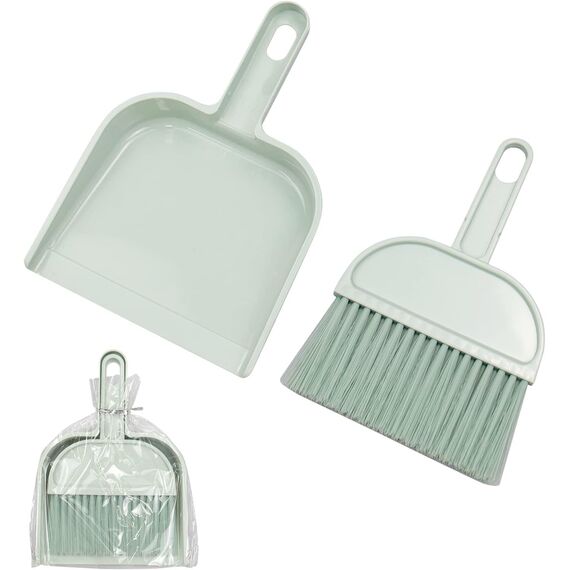 DMJJSD Mini Besen Tischfeger ‎ Schaufel Und Besen Set Kehrschaufel Und Besen Set Tischbesen Besen und Kehrschaufel Set Mini Kehrblech und Handfeger Besen für Haus, Büro, Schule und Haustier Reinigung