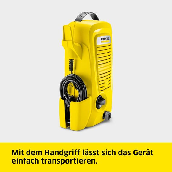 Kärcher Hochdruckreiniger K 2 Universal Edition, Druck: max. 110 bar, Fördermenge: 360 l/h, Flächenleistung: 20 m²/h, Wasserfilter, Gewicht: 3,8 kg, Hochdruckschlauch und -Pistole, Dreckfräser