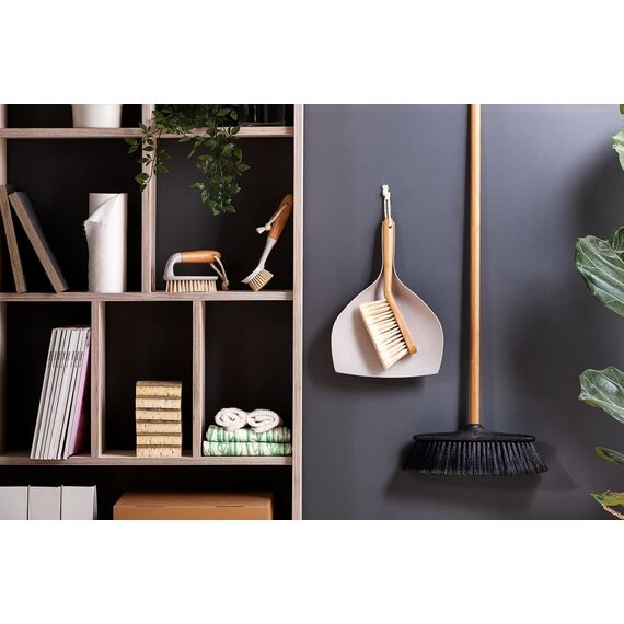 Eco Natural Kehrschaufel Set - Handfeger und Schaufel - Kehrgarnitur - PET-Borsten - Bambus