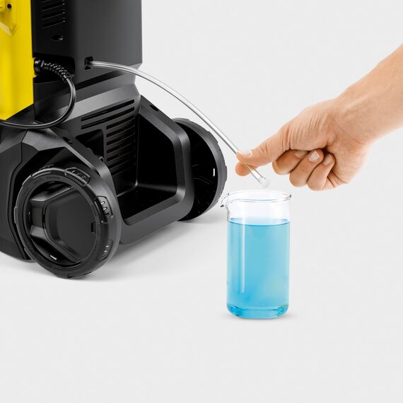 Kärcher Hochdruckreiniger K 4 FJ, Druck: 130 bar, Durchfluss: 420 l/h, Flächenleistung 30 m²/h, Dreckfräser, inkl. 3-in-1 Autoshampoo + Schaumdüse