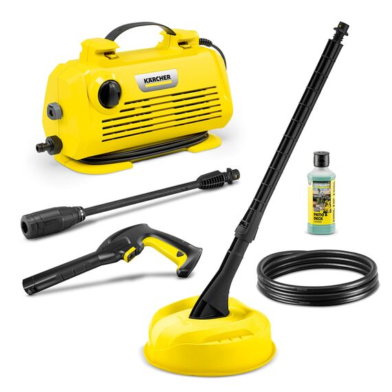 Kärcher Hochdruckreiniger K 2 Horizontal VPS Home, Druck: max. 110 bar, Fördermenge: 360 l/h, Flächenleistung: 20 m²/h, 3,5 kg, Hochdruckschlauch und -Pistole, Vario Power-Strahlrohr, Home Kit