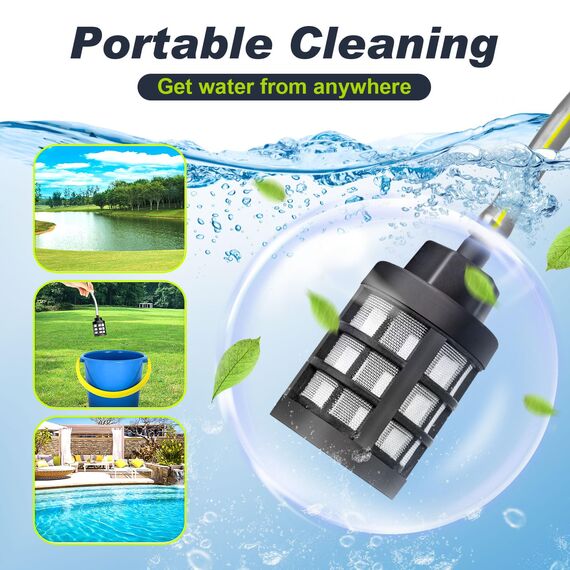 Akku Hochdruckreiniger, highsam Pressure Washer 4-Gang-Modus Max 120Bar, Druckreiniger Mobiler mit 2x4.0Ah Batterien, 6-in-1und 180° Drehbare Düse, Schaumsprüher, 5M Schlauch | Reinigung Bewässerung