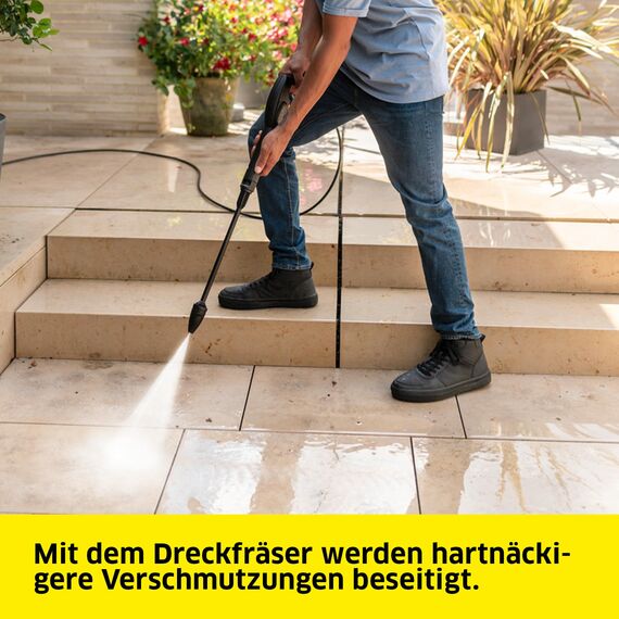 Kärcher Hochdruckreiniger K 2 Premium FJ Home, Druck: max. 110 bar, Fördermenge: 360 l/h, Flächenleistung: 20 m²/h, Gewicht: 4,2 kg, HD-Pistole, Strahlrohre, Dreckfräser, Schaumdüse, Home Kit