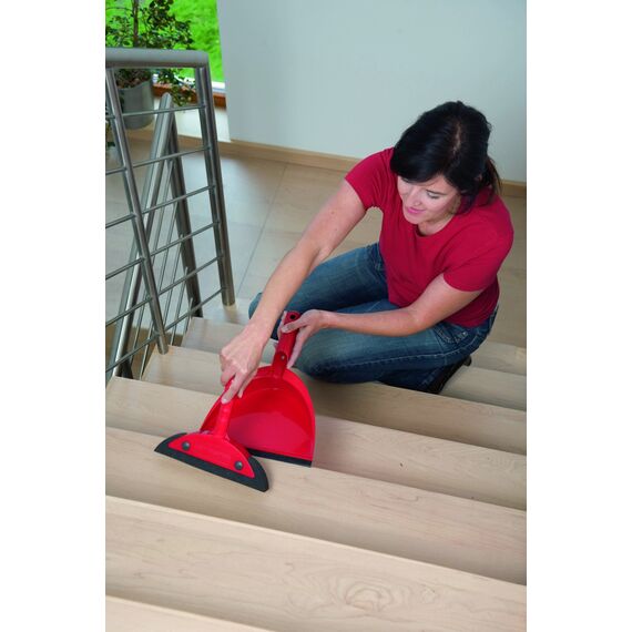 Vileda Superfeger Classic Besen Kehrset, Mikroschaum für optimale Schmutzaufnahme, wirbelt keinen Staub auf, für Glatte Böden