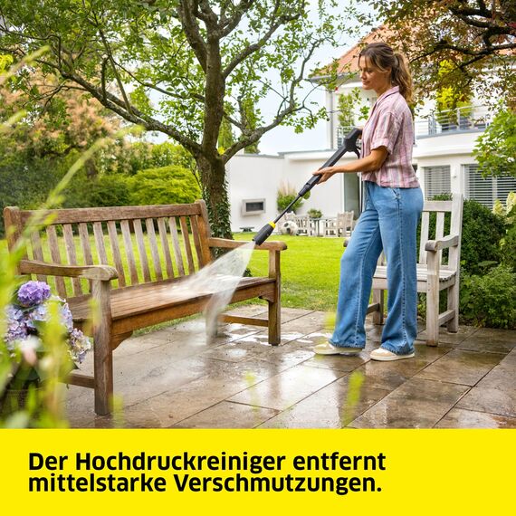 Kärcher Hochdruckreiniger K 5 Comfort Premium, Druck: 145 bar, Fördermenge: 500 l/h, Fläche: 40 m²/h, Gewicht: 18,2 kg, extra Flexibler Hochdruckschlauch, Schlauchtrommel, 4-in-1 Multi Jet