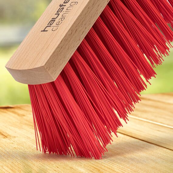 Hausfelder Handfeger 2er Set, Handbesen, Kehrbesen für Garten & Outdoor, mit harten Kunststoffborsten, Kleiner Besen für draußen