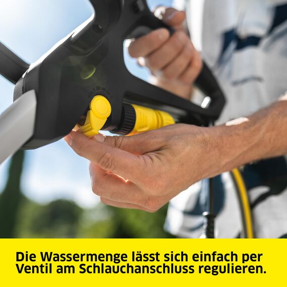 Kärcher Terrassenreiniger PCL 6, Druck: max. 10 bar, Wasserdurchfluss: max. 180 l/h, Arbeitsbreite: 300 mm, Bürstendrehzahl 600-800 U/min, für Holz und Kunststoffverbund