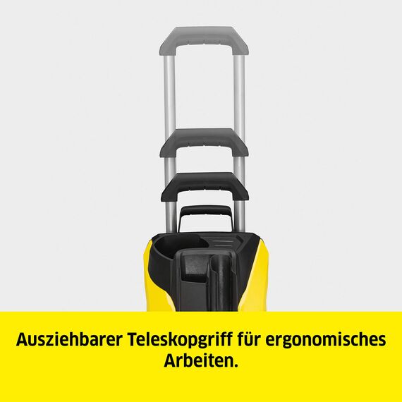 Kärcher Hochdruckreiniger K 4 Premium Power Control: Clevere App-Unterstützung - die passende Lösung für stärkere Verschmutzungen - inkl. Schlauchtrommel gelb/schwarz
