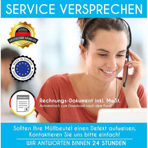 Müllsäcke 240 Liter 70 μ Premium Schwerlast Müllsäcke XL für Industrie - Extrem reißfest - Rolle Sack schwarz Beutel für Mülltonne - Abfallsäcke (20 Beutel - 2 Rollen)