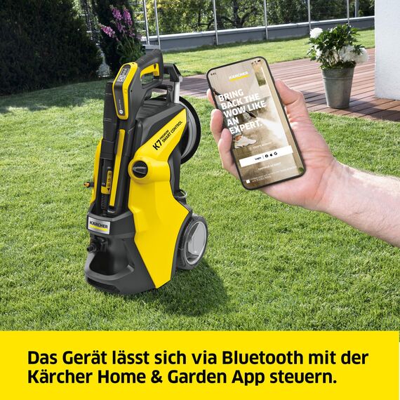 Kärcher Hochdruckreiniger K 7 Premium Smart Control Flex, Druck: max. 180 bar, Fördermenge: 600 l/h, Fläche: 60 m²/h, Wasserfilter, Gewicht: 17,9 kg, Flex-Hochdruckschlauch, Multi Jet-Strahlrohr