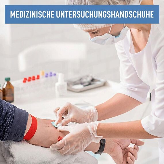 The Real Touch Einweghandschuhe, Transparente Vinylhandschuhe - Box mit 100 Stück, Einmalhandschuhe Puderfrei und Latexfrei, Vinyl Handschuhe Einweg für Küche, Reinigung und Lebensmittel (XL)