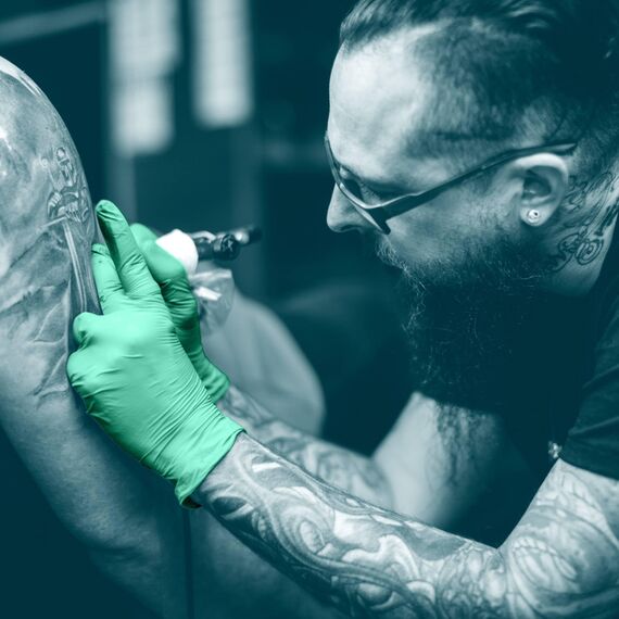 UNIGLOVES - Mint PEARL® Passgenaue Einweghandschuhe aus Nitril | Lebensmittelecht, puderfrei & latexfrei | hohe Festigkeit & Haltbarkeit | 100 Stück | Einmalhandschuh XS