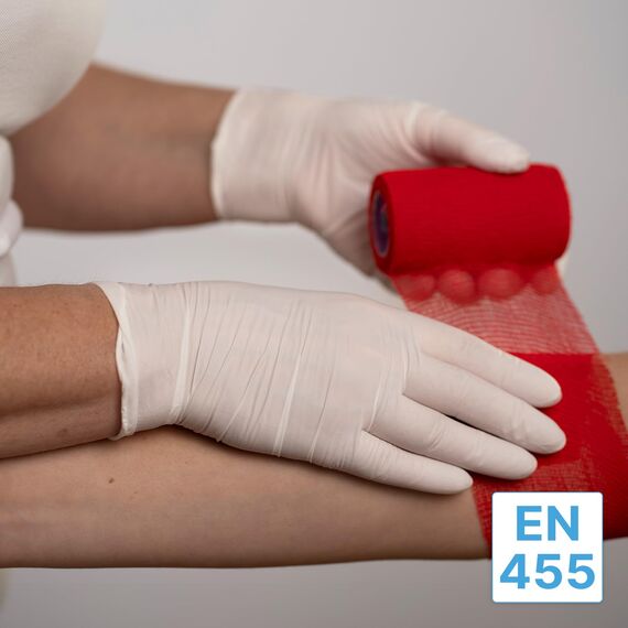 500 Stück ARNOMED Einweghandschuhe Weiß, Einmalhandschuhe XL, Nitril Handschuhe Einweg, Nitrilhandschuhe puder-/latexfrei, Gummihandschuhe Einweg, Schutzhandschuhe, Handschuhe Nitril XS, S, M, L, XL