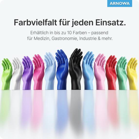 900 Stück (10x90) ARNOMED Einweghandschuhe Schwarz, Einmalhandschuhe XXL, Nitril Handschuhe Einweg, Nitrilhandschuhe puderfrei, Gummihandschuhe Einweg, Schutzhandschuhe Nitril XS, S, M, L, XL, XXL