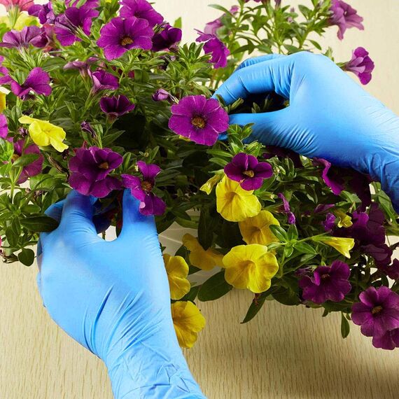 FRFJY 100 Stück Einweg-Handschuhe für Kinder, Nitril-Handschuhe für 4-12 Jahre, Latexfrei, lebensmittelecht, staubfrei, für Bastelarbeiten, Malen, Gartenarbeit, Küche, Reinigung, Gr. XS, 4-10 Jahre