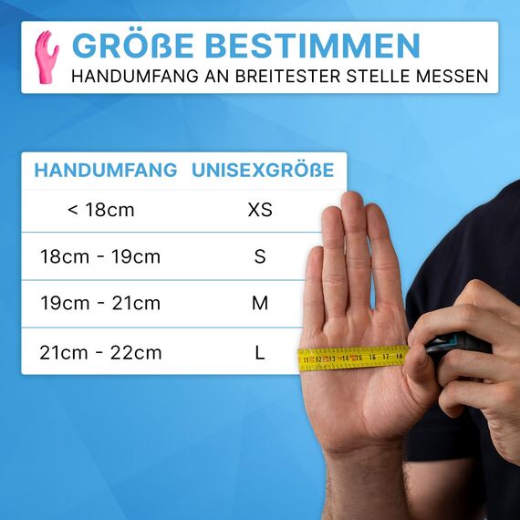 200x ARNOMED Einweghandschuhe Pink (2x100 Stück), Einmalhandschuhe L, Nitril Handschuhe Einweg, Nitrilhandschuhe puderfrei, Gummihandschuhe Einweg Schutzhandschuhe Handschuhe Nitril in XS, S, M, L