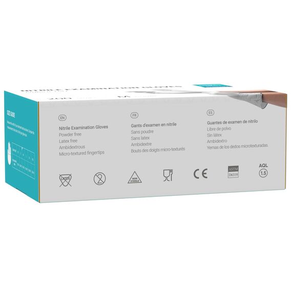 EUROPAPA® 200x Einweghandschuhe Nitrilhandschuhe puderfrei Untersuchungshandschuhe EN455 EN374 latexfrei Einmalhandschuhe Handschuhe in Gr. S, M, L & XL verfügbar (M, Weiß)