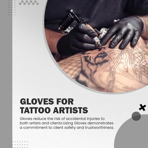 K-MART The Real Touch Einweghandschuhe, Schwarze Nitrilhandschuhe - 100 Stück Handschuhe, Puderfrei & Latexfrei Handschuhe Einweg, Einmalhandschuhe für Küche, Reinigung, und Medizin