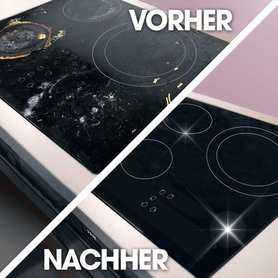 Ceraclen Reiniger & Pfleger für Glaskeramik- und Induktionskochfeld sowie Edelstahl – Reinigung, Glanz & Pflege – 1 x 200 ml