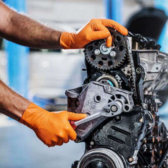 , Taglia:L - 50 Stück, Kolor:GoGrip Orange