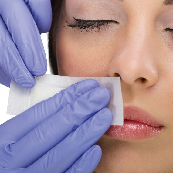 HANSKA 1000 violette Nitril-Einweghandschuhe – puderfrei – Einweg – beidhändig – nicht steril – Gummibasis – geeignet für medizinische Bereiche, Handhabung von Lebensmitteln (1000, M)