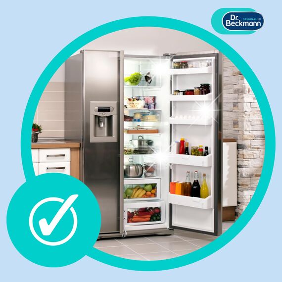Dr. Beckmann Kühlschrank Hygiene-Reiniger | Reinigt hygienisch und neutralisiert Gerüche | Mit Bio-Alkohol | 250 ml