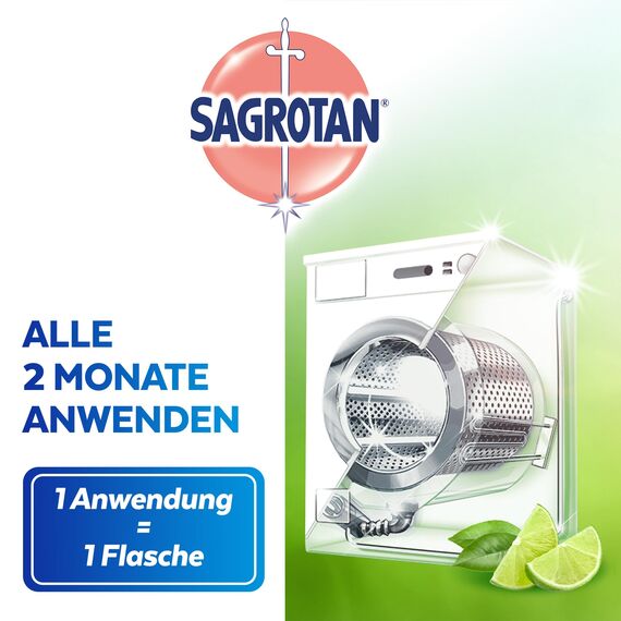 Sagrotan Waschmaschinen Hygiene-Reiniger – Maschinenreiniger für eine hygienische Waschmaschine – 1 x 250 ml