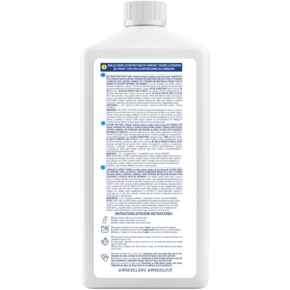 Maxxi Clean | Backofen- Grillreiniger extra stark | 2x 750 ml Gel Paste | selbstarbeitender Reiniger und Fettlöser | für, Herdplatte & Grill | löst Verkrustungen ohne Aufheizen & Gerüche