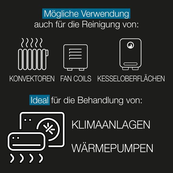 Errecom Clima-Net, Reiniger für Klimaanlagen, Filter, Lamellen und Außengeräte, 1L
