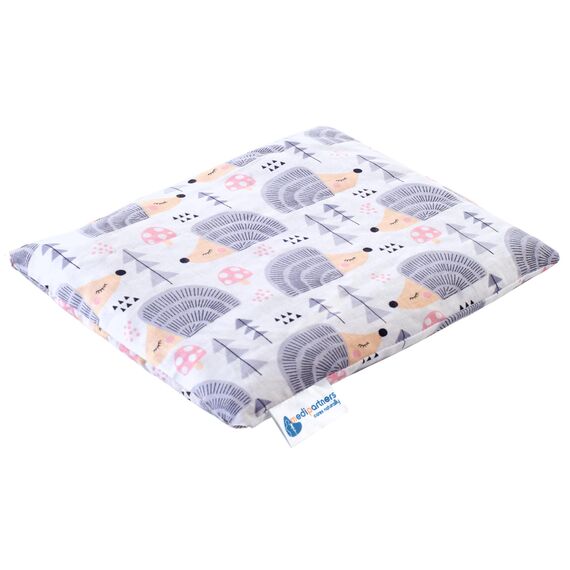 Medi Partners Kirschkernkissen Mikrowelle 20x25cm Körnerkissen groß Wärmekissen 500g Rechteck 100% Baumwolle Öko Natur Massagetherapie - Kirschkernkissen nacken schulter Kältetherapie (Igel)