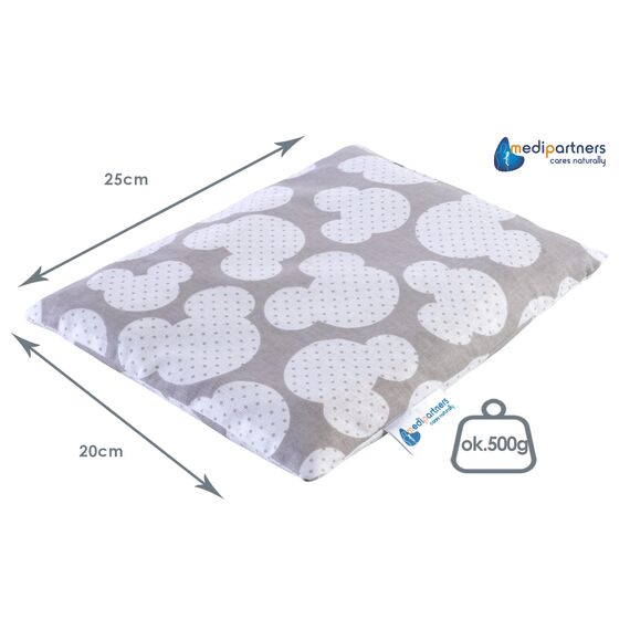 Medi Partners Kirschkernkissen Mikrowelle 20x25cm Körnerkissen groß Wärmekissen 500g Rechteck 100% Baumwolle Öko Natur Massagetherapie - Kirschkernkissen nacken schulter Kältetherapie (Miki)