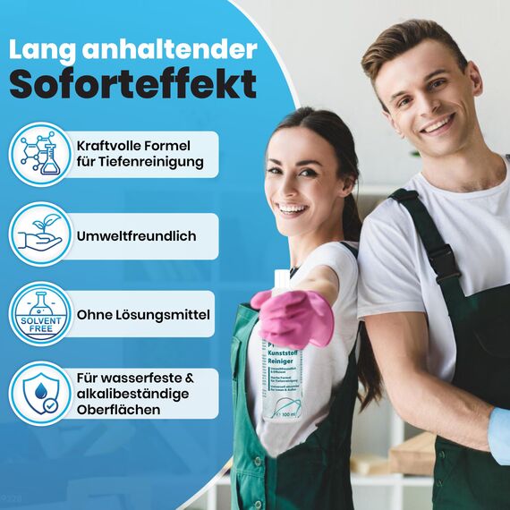 LABROTEC® P1 Kunststoffreiniger 3L mit Dosierhahn – Effektiver Reiniger für Fensterrahmen, Autos, Sneaker, Böden, Rolladen, Jalousien und Gartenmöbel. Gegen starke Verschmutzungen (3 Liter)