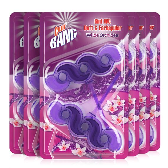 Cillit Bang Color Power 6 WC-Spüler, Lilaspüler, Duo, 6er Pack (6 x 2 Stück)