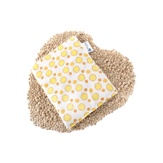 Medi Partners Kirschkernkissen Mikrowelle 20x25cm Körnerkissen groß Wärmekissen 500g Rechteck 100% Baumwolle Öko Natur Massagetherapie - Kirschkernkissen nacken schulter Kältetherapie (Schneeflocke)