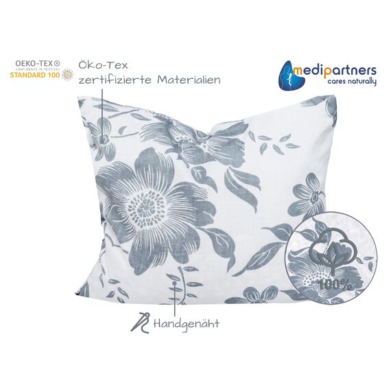 Medi Partners Kirschkernkissen Mikrowelle 20x25cm Körnerkissen groß Wärmekissen 500g Rechteck 100% Baumwolle Öko Natur Massagetherapie - Kirschkernkissen nacken schulter Kältetherapie (Berry)